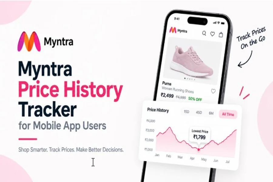 Myntra Price History Tracker for Mobile App Users